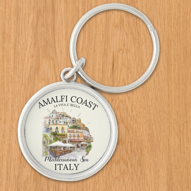 Porte-clés Italy Amalfi Coast Souvenir – La Vita è Bella  (Créateur téléchargé)