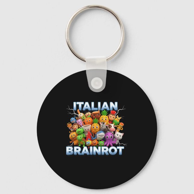 Porte-clés Italy Italian Brainrot Funny Meme Characters Trend (Recto)