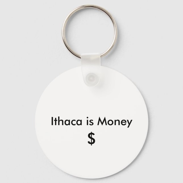 Porte-clés Ithaca est argent, $ (Recto)