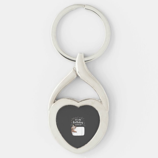 Porte-clés It's My Birthday Sign My Shirt Novelty Party anima (Devant)
