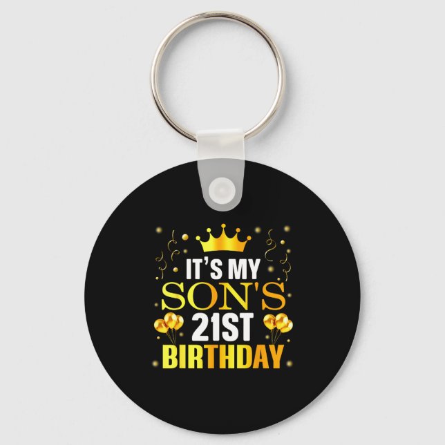 Porte-clés It's My Son's 21st Birthday Happy Birthday 21 Year (Recto)