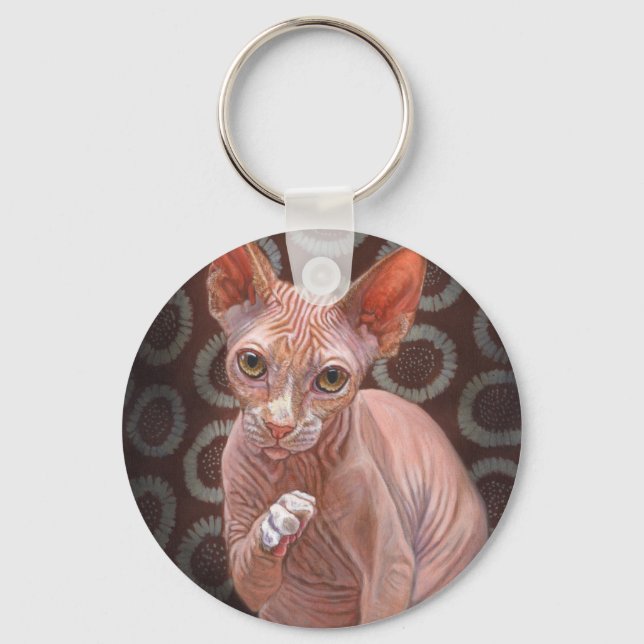 Porte-clés Jack de chat Sphynx Sphinx (Recto)