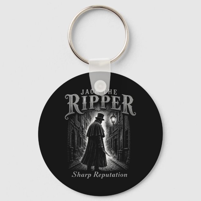 Porte-clés Jack le Ripper de mauvais augure Réputation Gothiq (Recto)