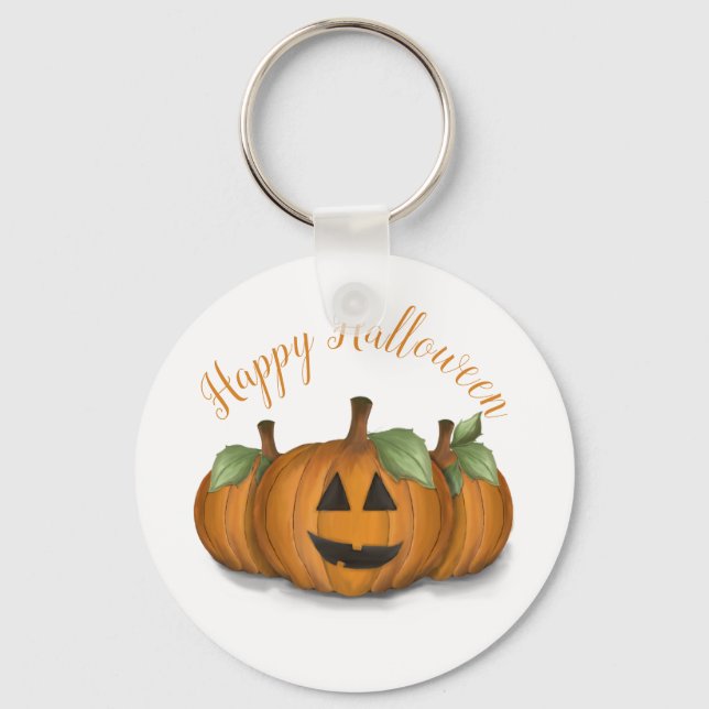 Porte-clés Jack-o'-lantern dans Citrouille Porte - clé de pat (Recto)