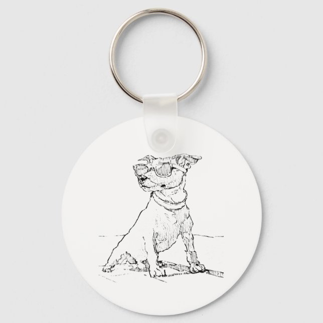 Porte-clés Jack Russell Terrier  (Recto)