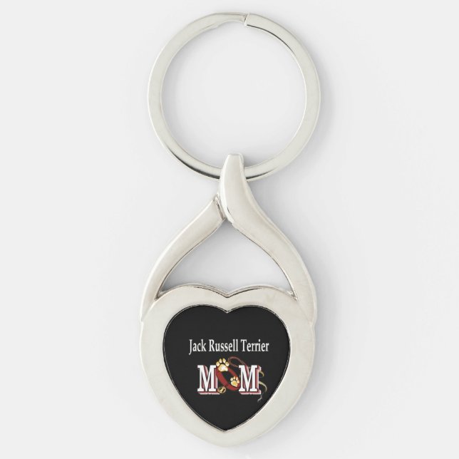 Porte-clés Jack Russell Terrier Cadeaux MOM (Devant)