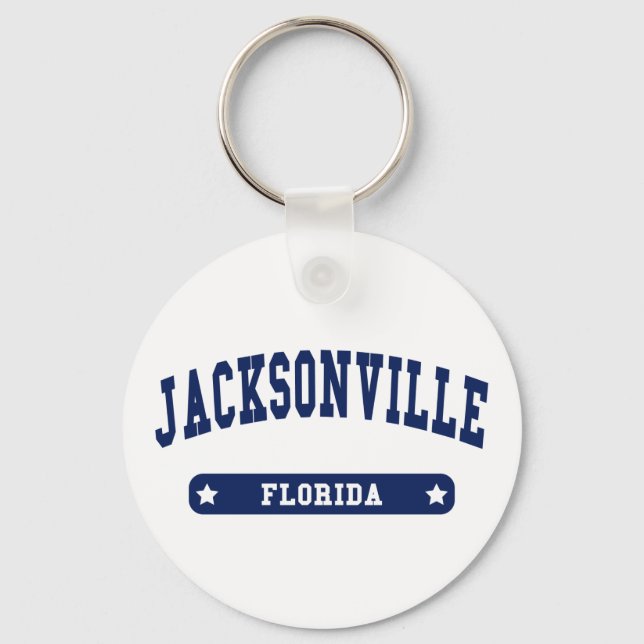 Porte-clés Jacksonville Florida College Style tee - shirts (Recto)