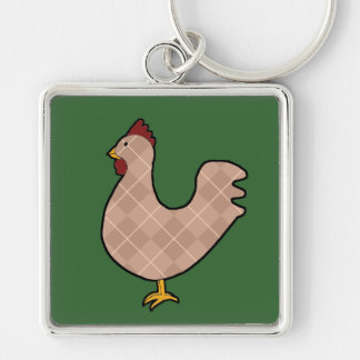 Porte-clés Jacquard Folk Art Rooster Porte - clé