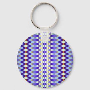Porte-clés Jacquard Fun Blue et Orange