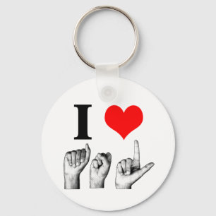 Porte-clés J'adore A-S-L