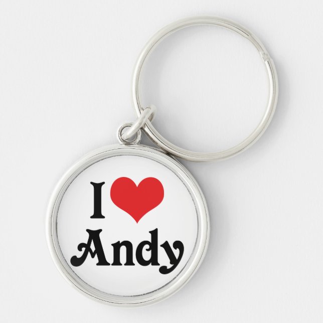 Porte-clés J'adore Andy (Devant)
