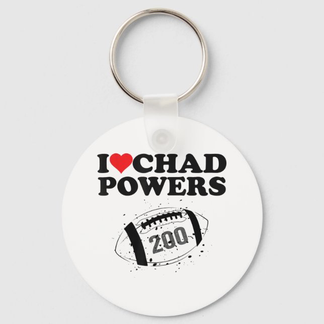 Porte-clés J'adore Chad Powers 200 Football Américain Underco (Recto)