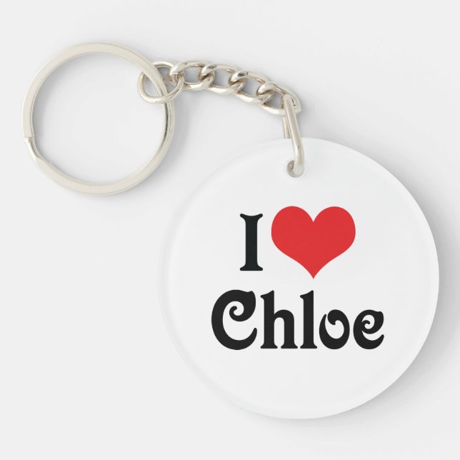 Porte-clés J'adore Chloe (Devant)
