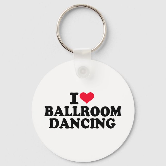 Porte-clés J'adore danser dans la salle de bal (Recto)