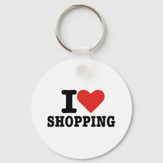 Porte-clés J'adore faire des courses