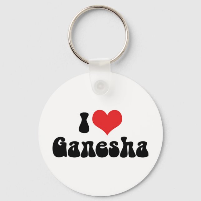 Porte-clés J'adore Ganesha (Recto)