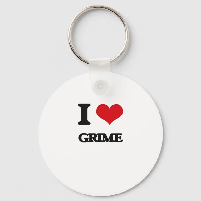 Porte-clés J'adore GRIME (Recto)