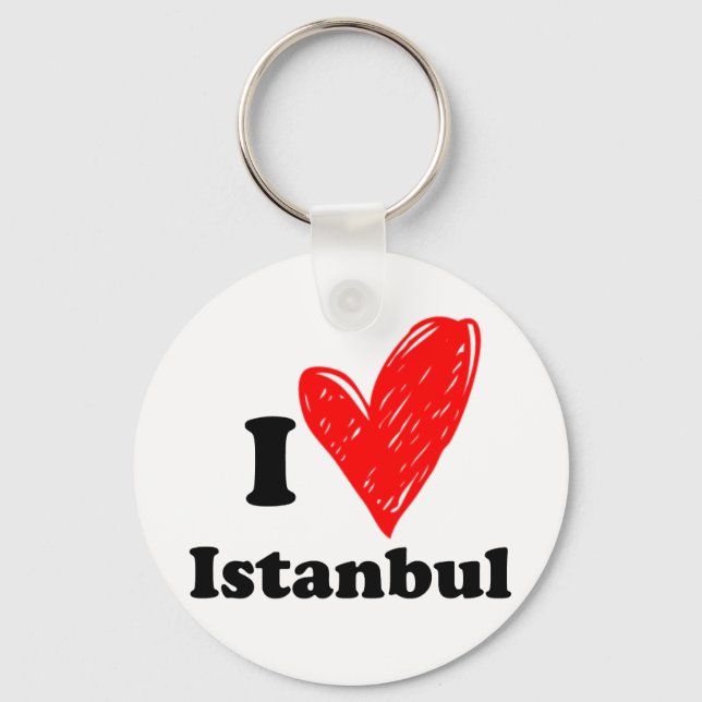 Porte-clés J'adore Istanbul (Recto)