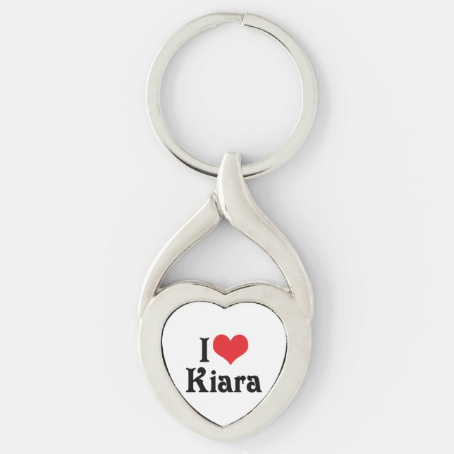 Porte-clés J'adore Kiara (Devant)