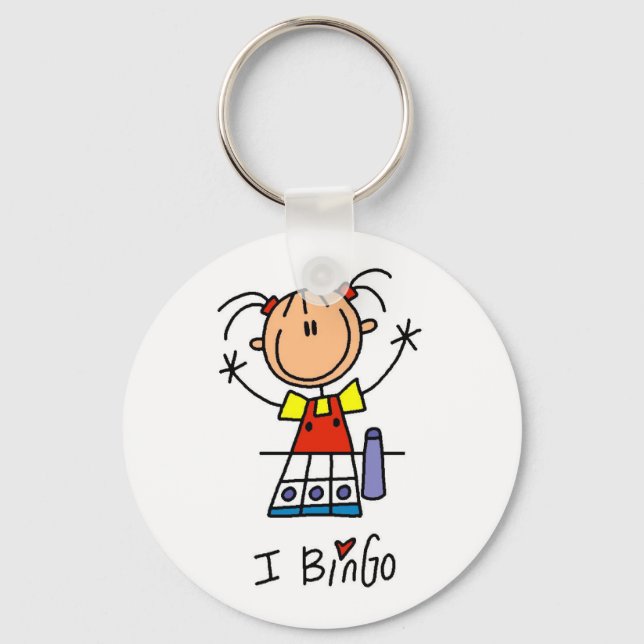 Porte-clés J'adore le Bingo (Recto)