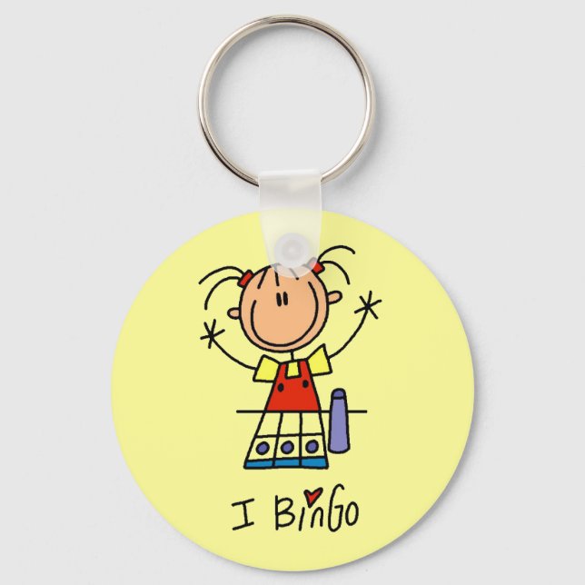 Porte-clés J'adore le Bingo (Recto)