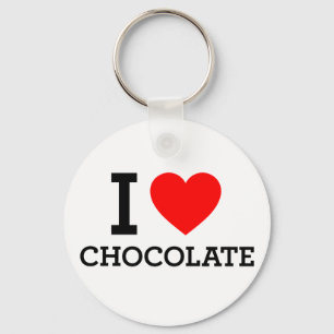Porte-clés J'adore le chocolat