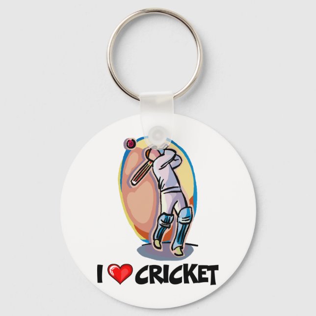 Porte-clés J'adore le cricket (Recto)