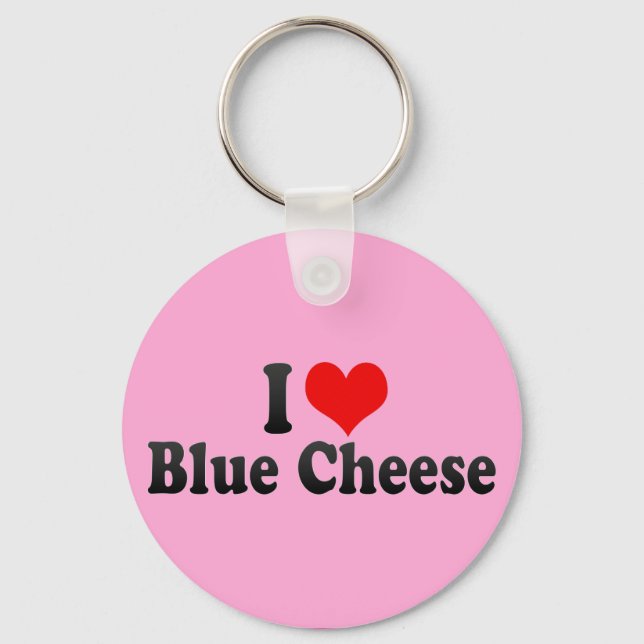 Porte-clés J'adore le fromage bleu (Recto)