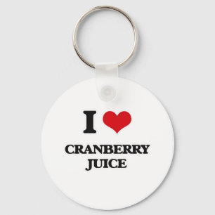 Porte-clés J'adore le jus de canneberge