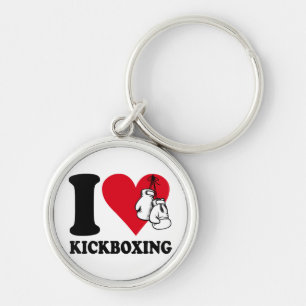 Porte-clés J'adore le kickboxing