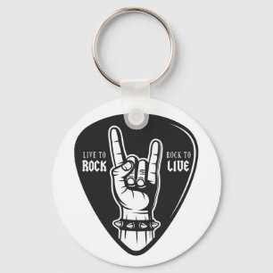 Porte-clés J'adore le rock