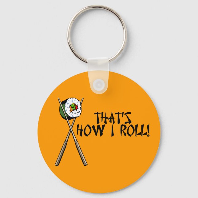 Porte-clés J'adore le Sushi ! (Recto)