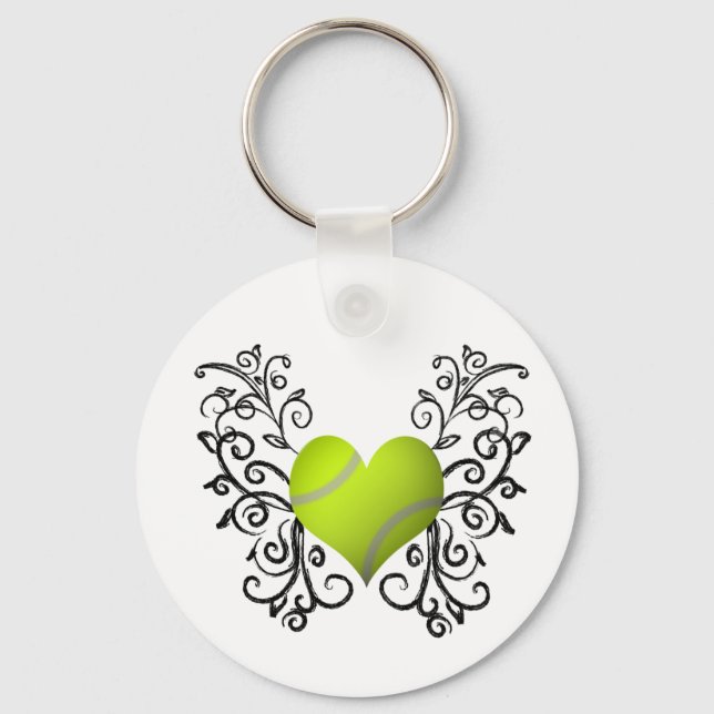 Porte-clés J'adore le tennis (Recto)