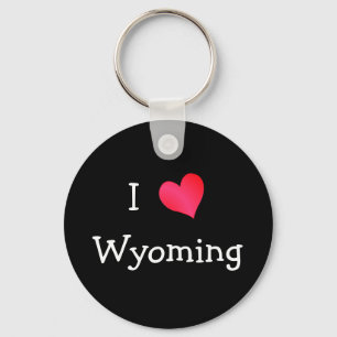 Porte-clés J'adore le Wyoming