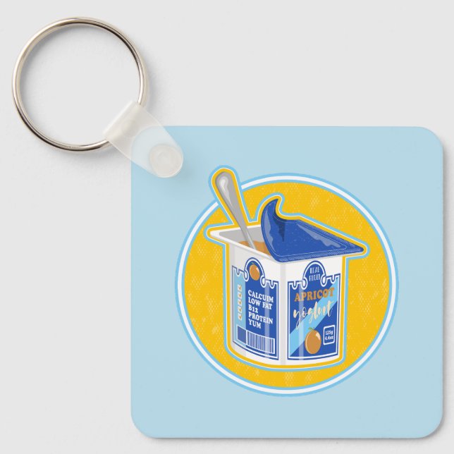 Porte-clés J'adore le yaourt d'abricot (Recto)