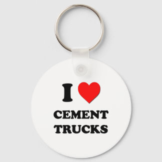 Porte-clés J'adore les camions à ciment