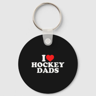 Porte-clés J'adore les papas de hockey 