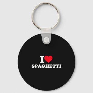 Porte-clés J'adore les spaghetti Amoureux de spaghetti Amateu
