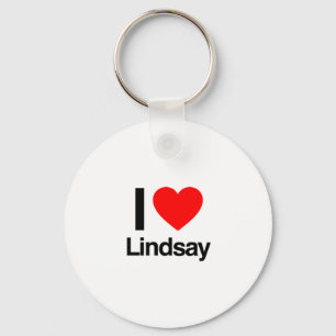 Porte-clés j'adore lindsay