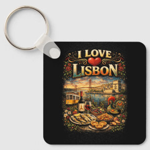 Porte-clés J'adore Lisbonne