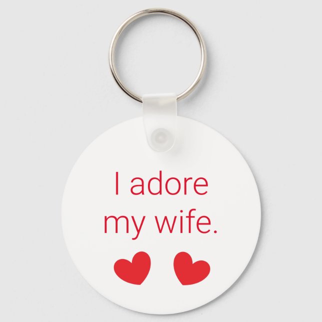 Porte-clés J'Adore Ma Femme (Recto)