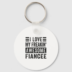 Porte-clés J'adore ma fiancée franchement géniale - Famille 