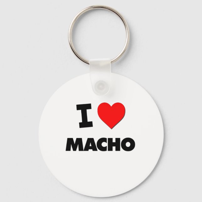 Porte-clés J'adore Macho (Recto)
