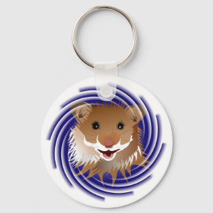 Porte-clés J'adore mon hamster