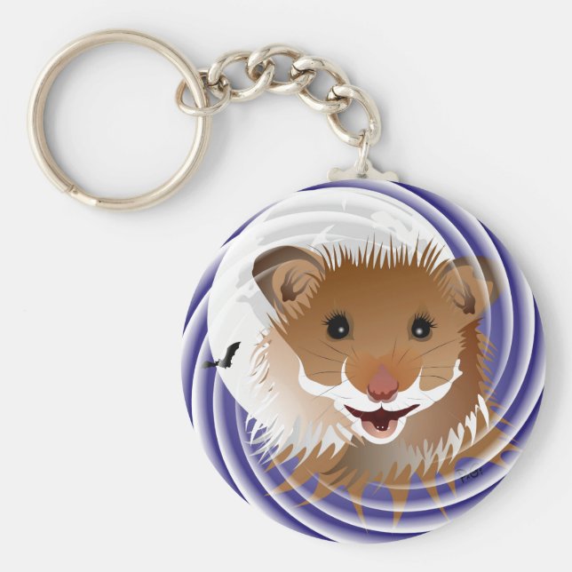 Porte-clés J'adore mon hamster (Devant)