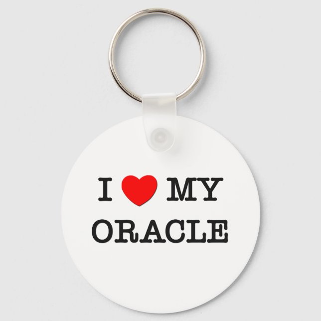 Porte-clés J'adore mon ORACLE (Recto)