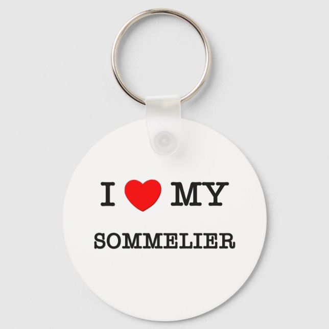 Porte-clés J'adore mon SOMMELIER (Recto)