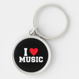 Porte-clés J'adore Music Lover