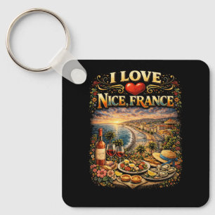 Porte-clés J'adore Nice