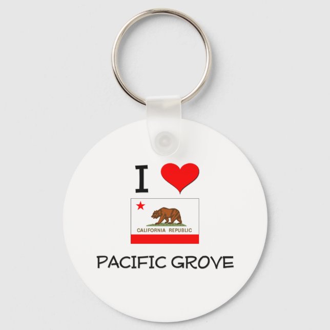 Porte-clés J'adore PACIFIC GROVE California (Recto)